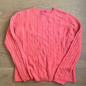 Peter Millar Cable Knit Cashmere Sweater size medium